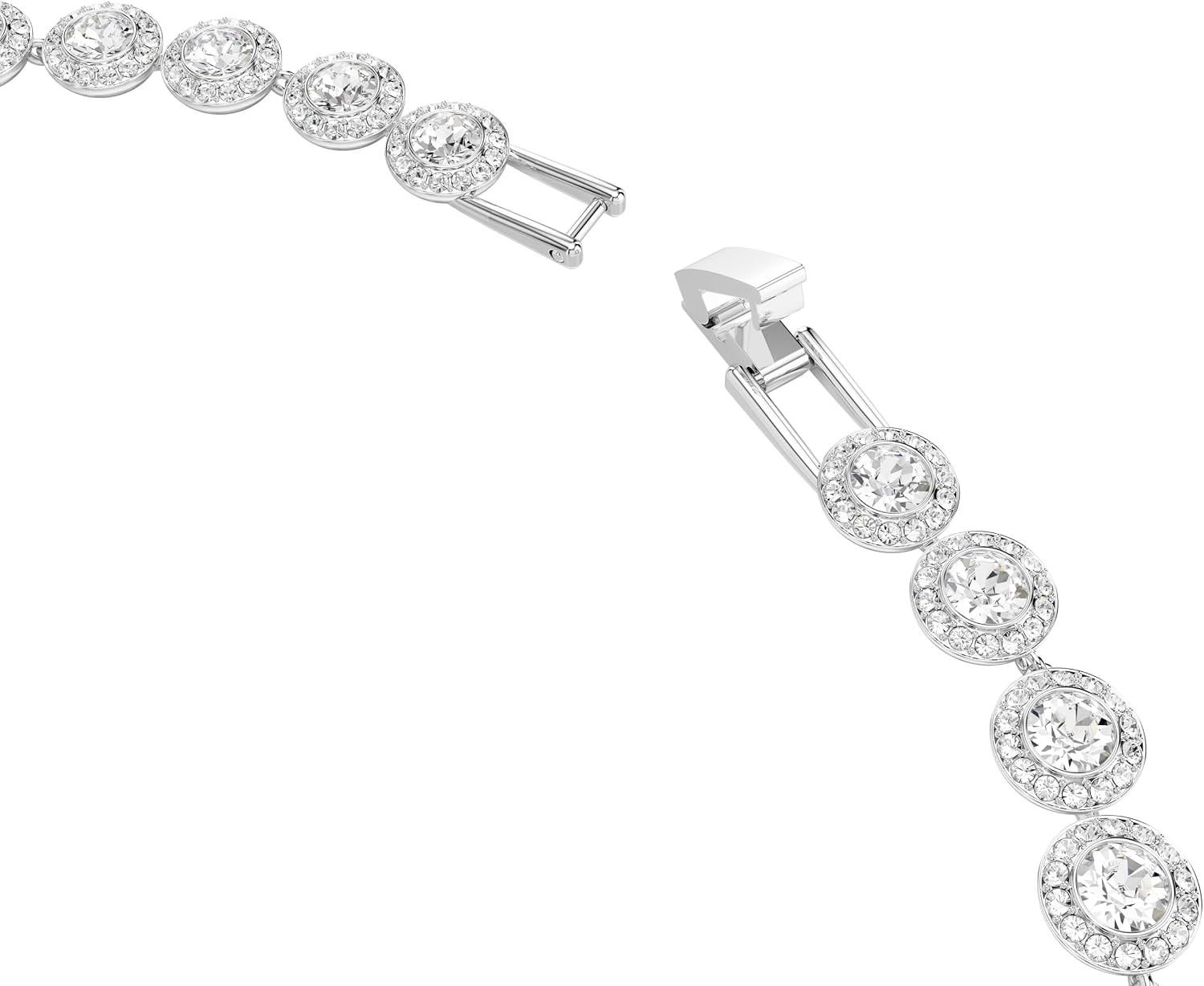 Thumbnail 2 de Swarovski Collier Una Angelic – Circular Moyen en Blanc et Métal Rhodié