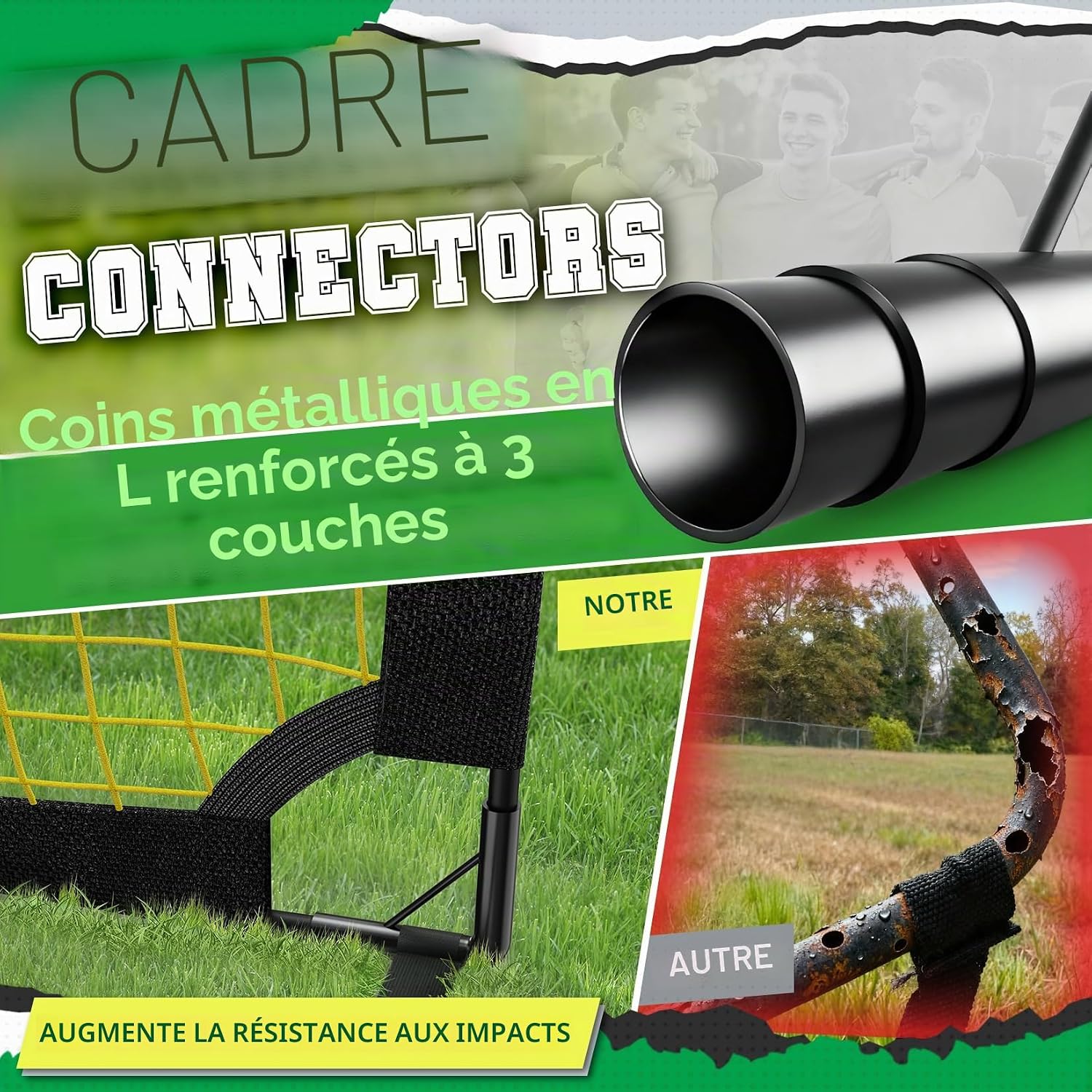Thumbnail 5 de Happy Jump Buts de Football Pop-Up Pliable – 1 ou 2 buts, portable et robuste pour jardin et entraînement