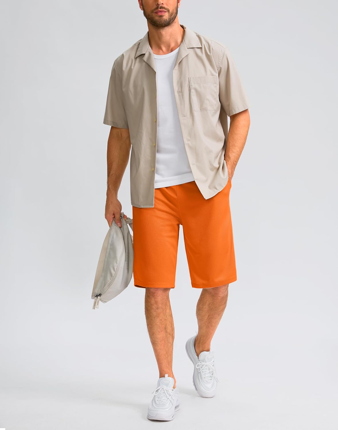 Detalle de G Gradual Men's Athletic Shorts, 9"/11" Inseam, Quick-Dry Fabric and Pockets