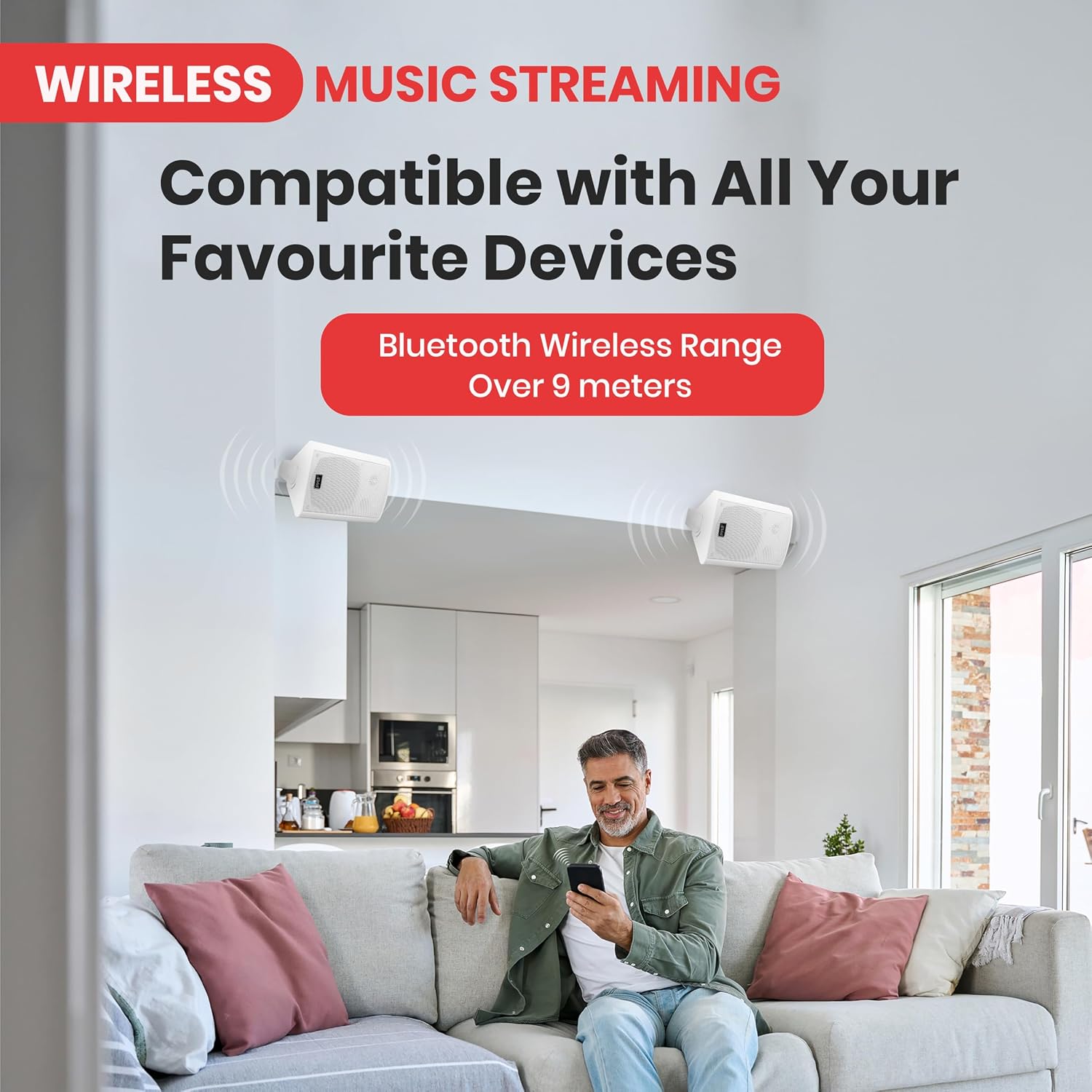 Thumbnail 1 de Pyle Wireless Speakers for Outdoors and Indoors 📡
