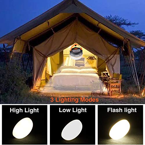 Detalle de Yizhet Camping Lights, 2 Pcs Camping Lantern & Power Bank USB Rechargeable