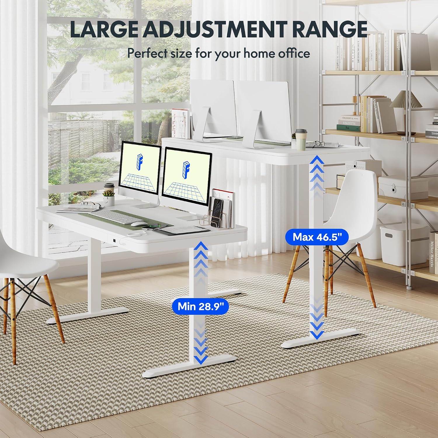 Thumbnail 6 de FLEXISPOT Comhar Q3 140×70 cm electric standing desk