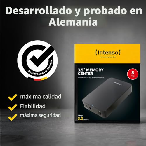 Thumbnail 6 de Intenso HDD Externo 6031516 8 TB 3,5" USB 3.0 Negro