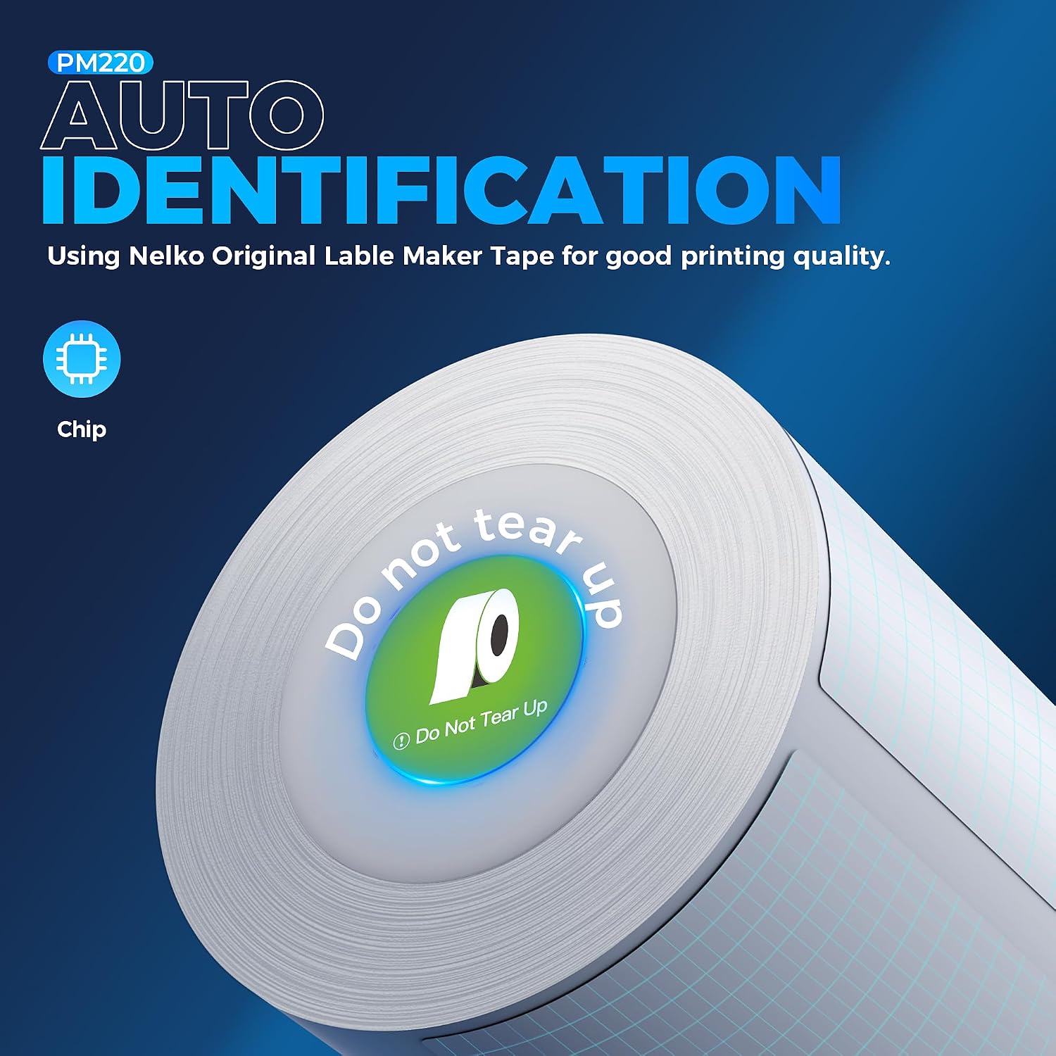 Detalle 1 de Nelko PM220 Bluetooth-etikettenprinter voor labels van 23–54 mm