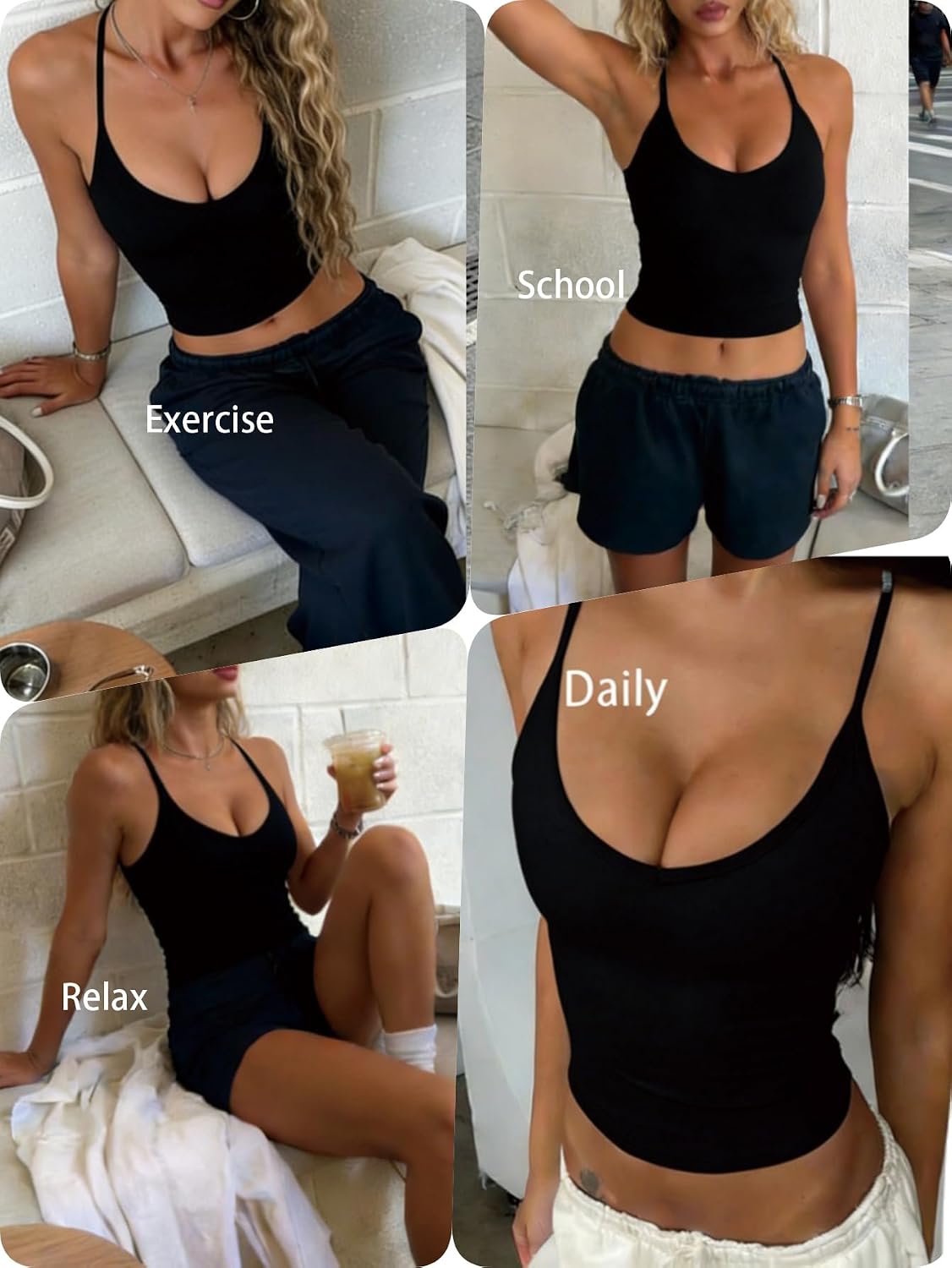 Detalle de Danysu Padded Tank Top V-Neck