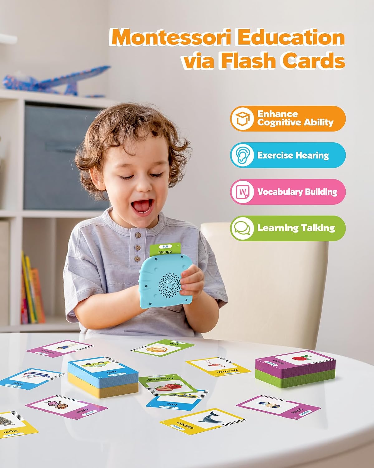Detalle 1 de Airbition Talking Flash Cards 224
