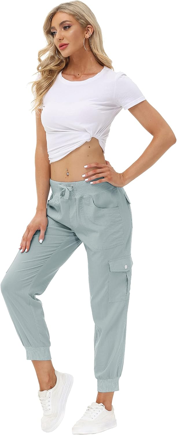 Thumbnail 5 de MoFiz Women's Lightweight Hiking Cargo Pants 6 Pockets