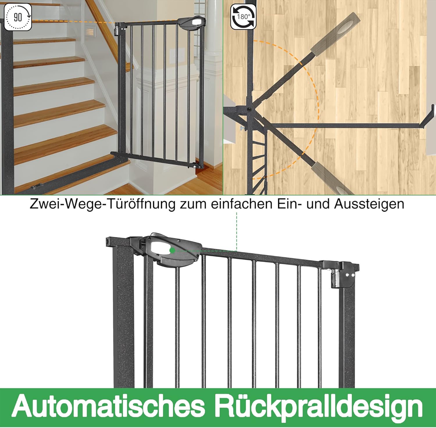 Thumbnail 2 de UISEBRT Treppenschutzgitter 77 cm Höhe
