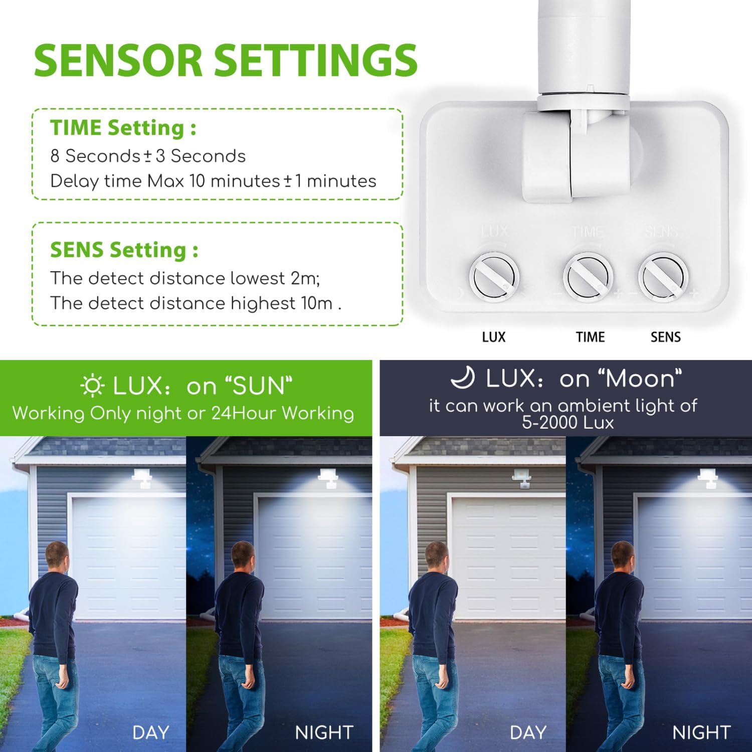 Thumbnail 2 de Aigostar Faretto LED con Sensore di Movimento PIR: 20W, 1800LM, IP65 – illuminazione esterna efficiente