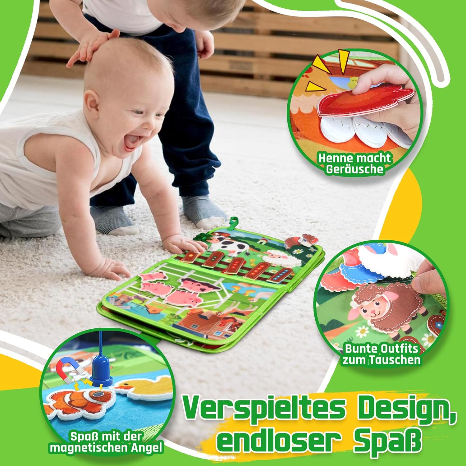 Thumbnail 6 de ZOOI Busy Board Montessori Spielzeug ab 1 Jahr