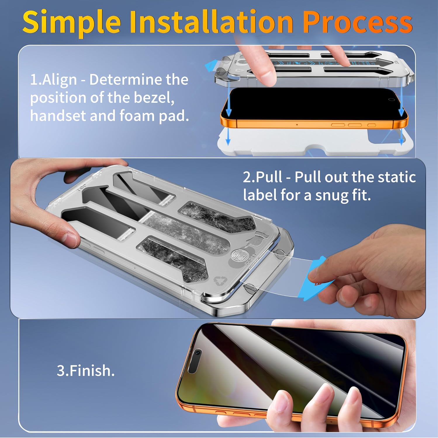 Detalle de Tentoki Protector Pantalla iPhone 17 Pro 6,3"