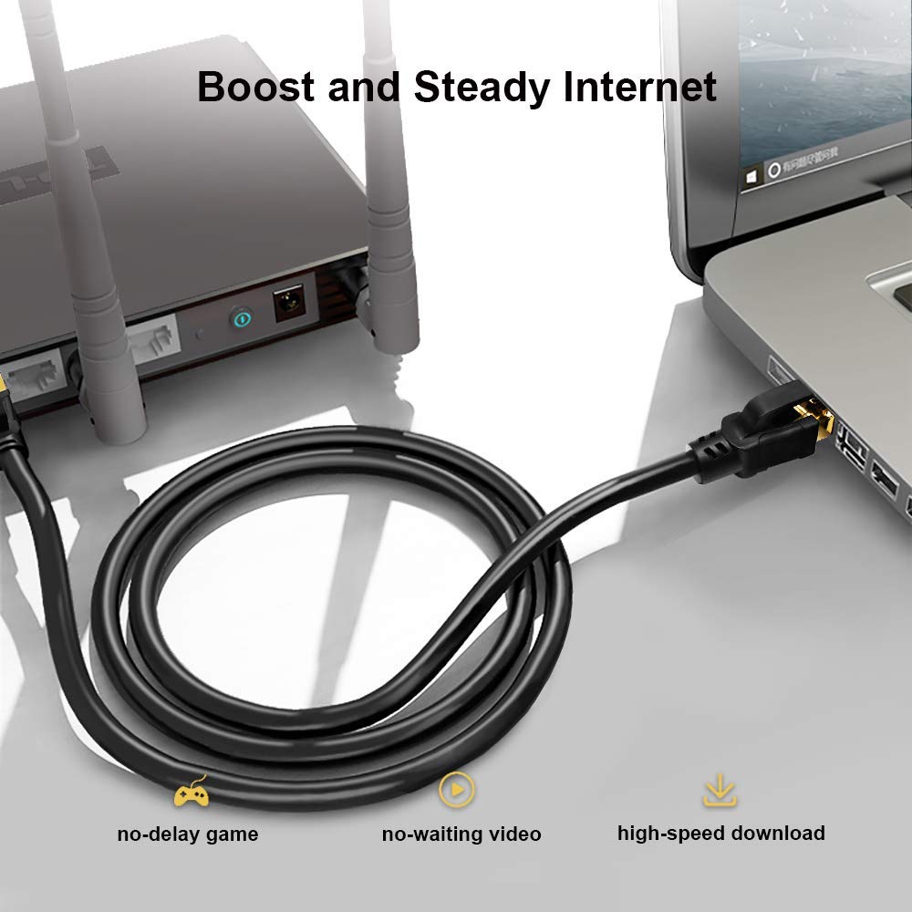 Thumbnail 2 de Yauhody CAT8 Ethernet Cable 15 ft