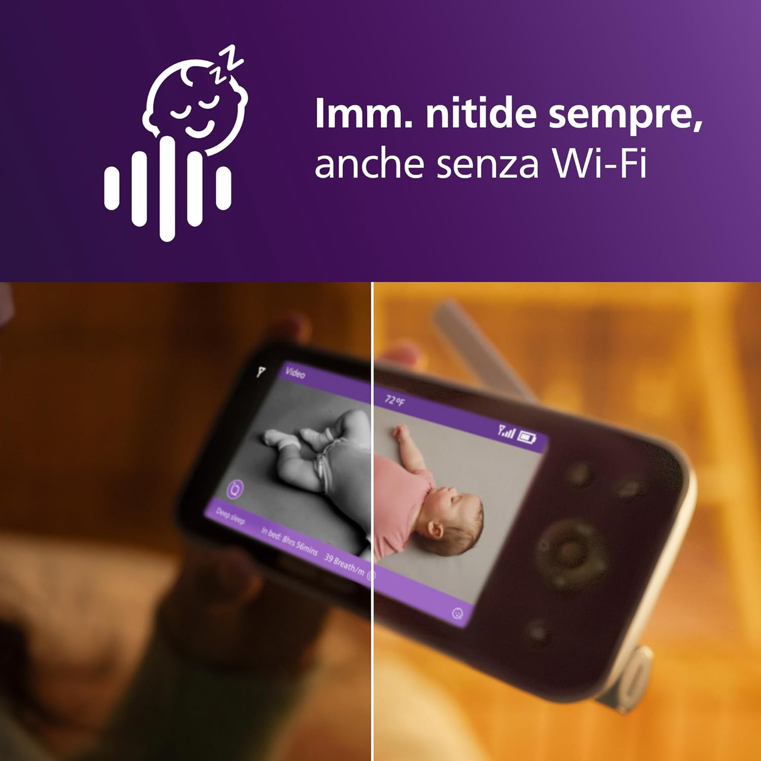 Thumbnail 2 de Philips Avent Premium Connected Baby Monitor SCD973/26: monitor per sonno e respirazione con IA e app