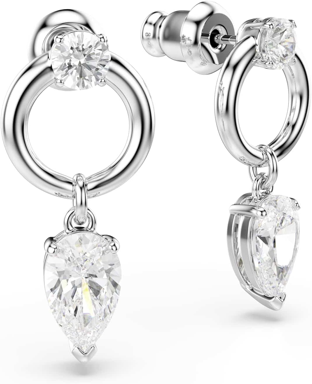 Detalle de Swarovski drop earrings, Mixed Cuts