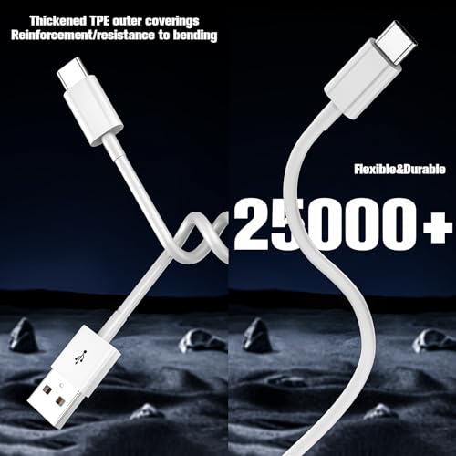 Detalle de Snisre CarPlay USB-A to USB-C Cable for iPhone 17/16/15 (3ft) – White