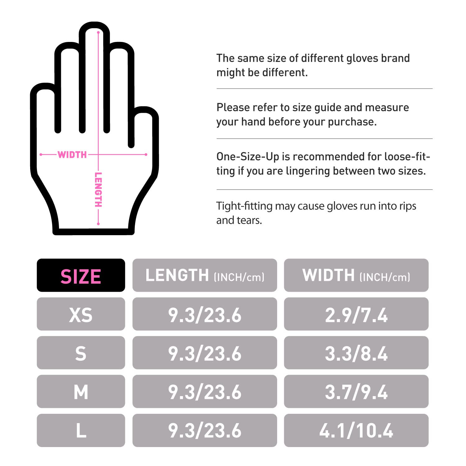 Thumbnail 6 de OKIAAS Pink Gloves M – Latex-Free Vinyl Gloves, 50 Count (Medium)