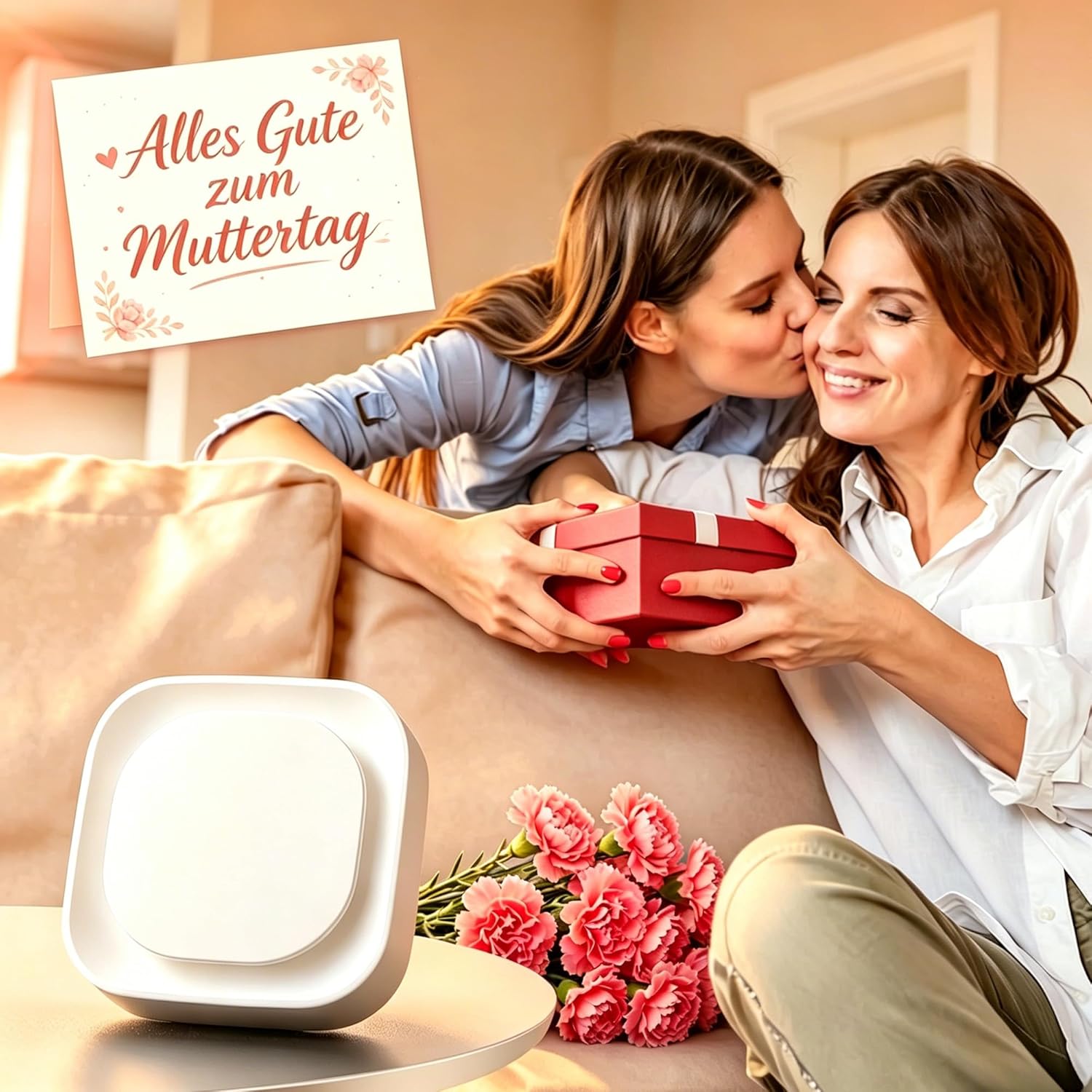 Thumbnail 1 de YUNLEX 2er Set Nachtlicht-Steckdose mit Dämmerungssensor, dimmbar – warmes Bernsteinlicht fürs Kinderzimmer