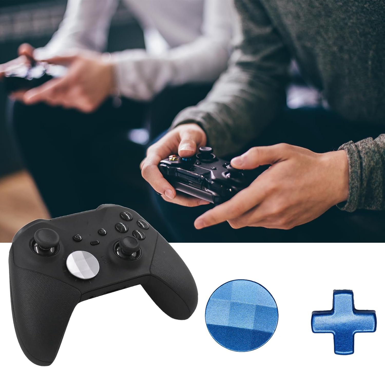 Thumbnail 1 de Dakexiong DK_Xbox_DPad_2in1_Lan Stainless Steel D-Pad Replacements, Blue