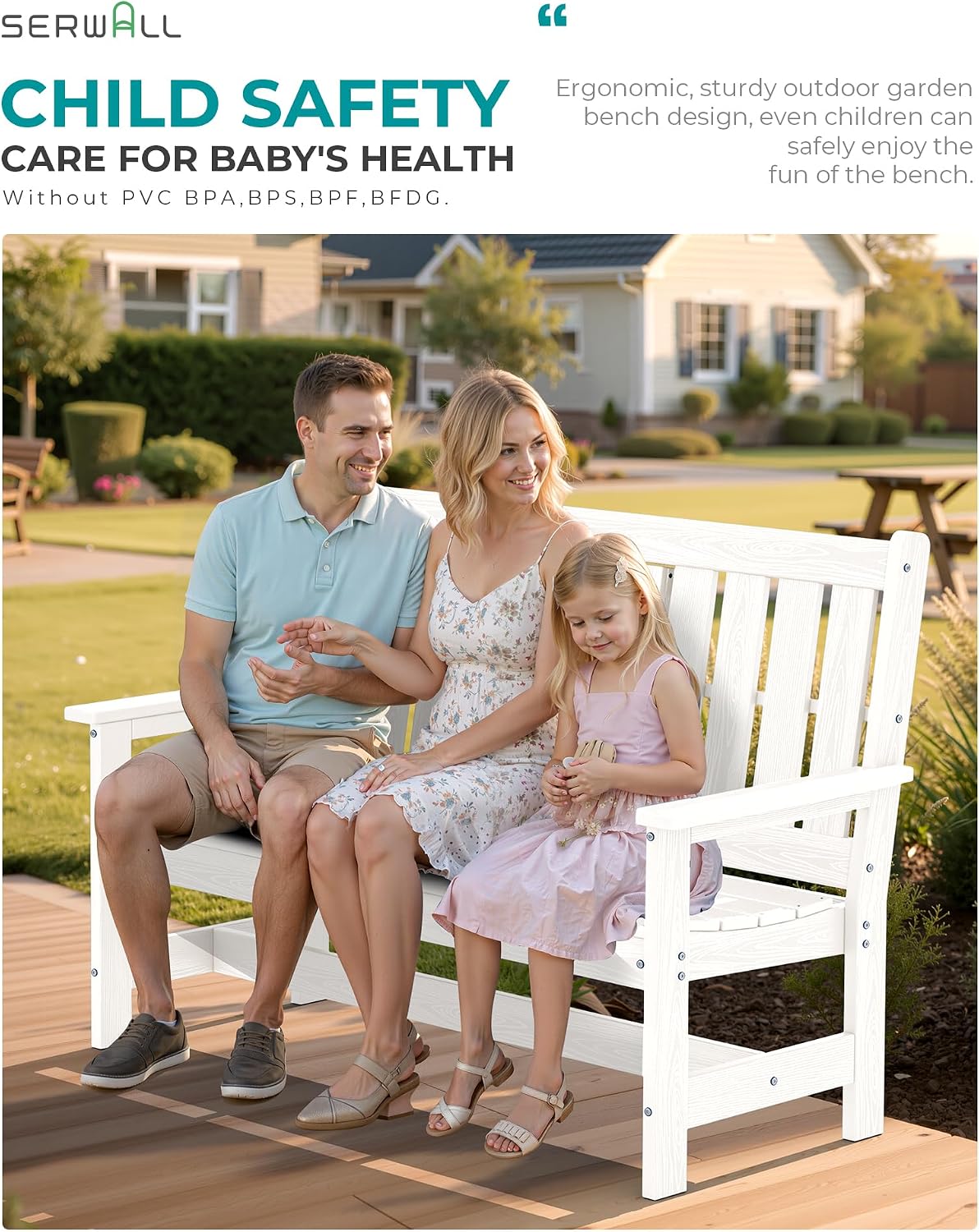 Detalle 2 de SERWALL HDPE Outdoor Bench