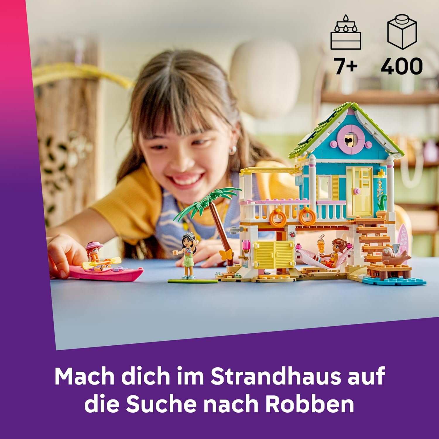 Thumbnail 1 de LEGO Friends Strandhaus mit Robben – Miniatur-Set (42699)