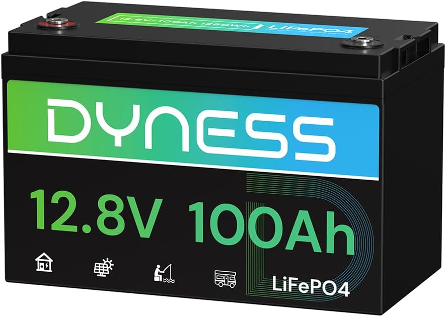 Detalle de Dyness AR1.2 12V100AH TC Group 31 LiFePO4 Battery, 100Ah, 100A BMS
