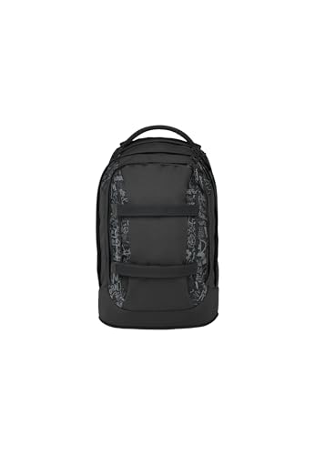 Detalle de Satch Schulrucksack Pack Street Ink – Grau: Durchdacht organisiert und ergonomisch
