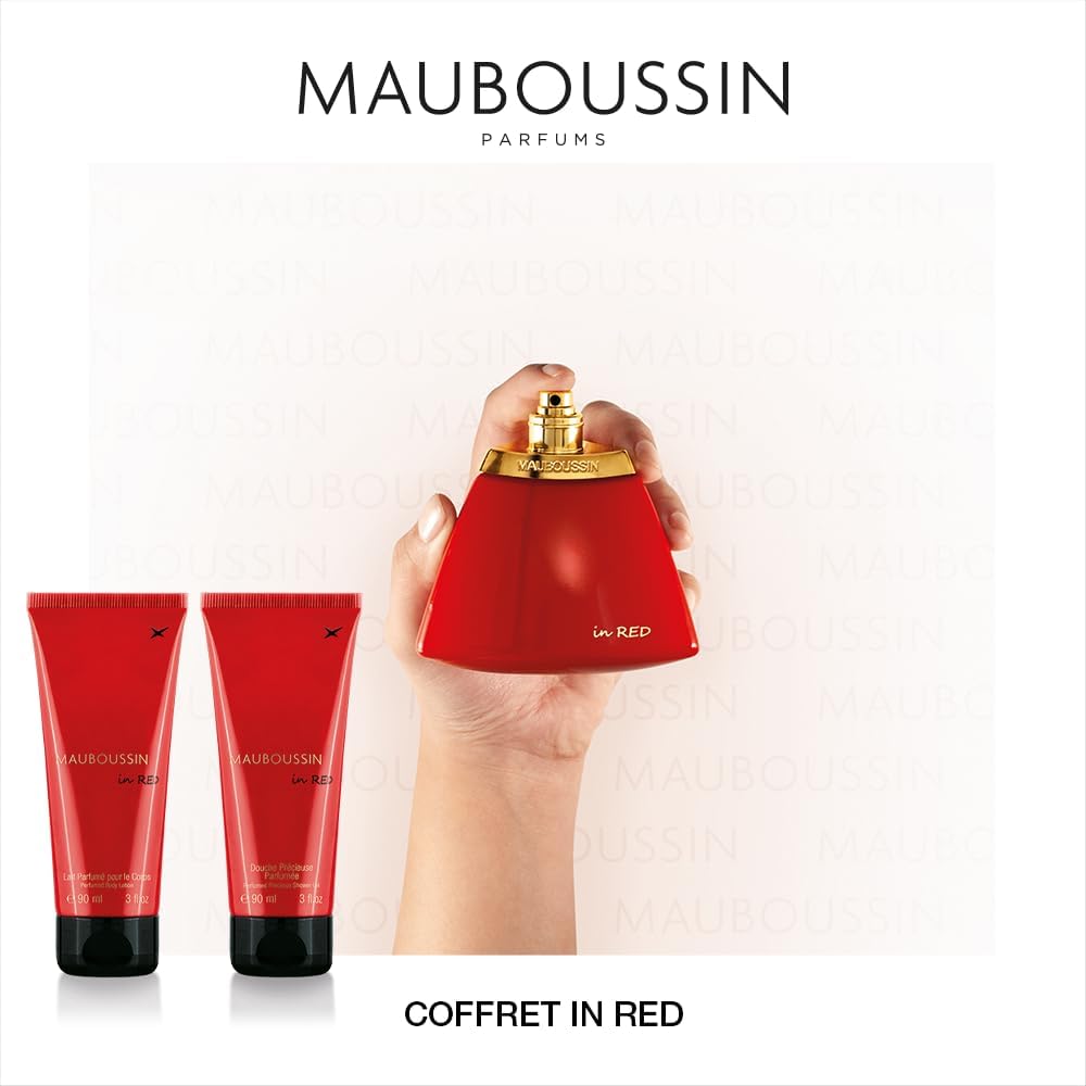Thumbnail 2 de Mauboussin Coffret In Red : Eau de Parfum 100 ml, Gel Douche 90 ml & Lait Corps 90 ml