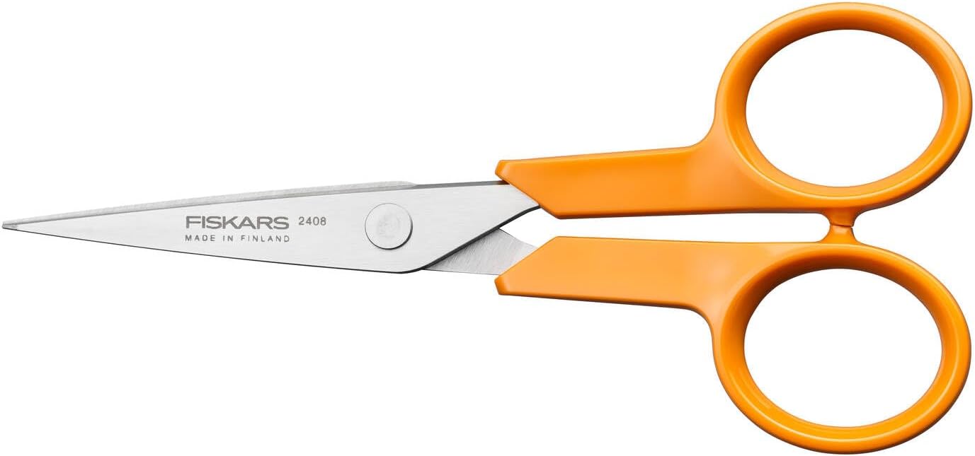 Detalle de Fiskars Classic 1075057 hantverkssax, 13 cm, för höger- och vänsterhänta