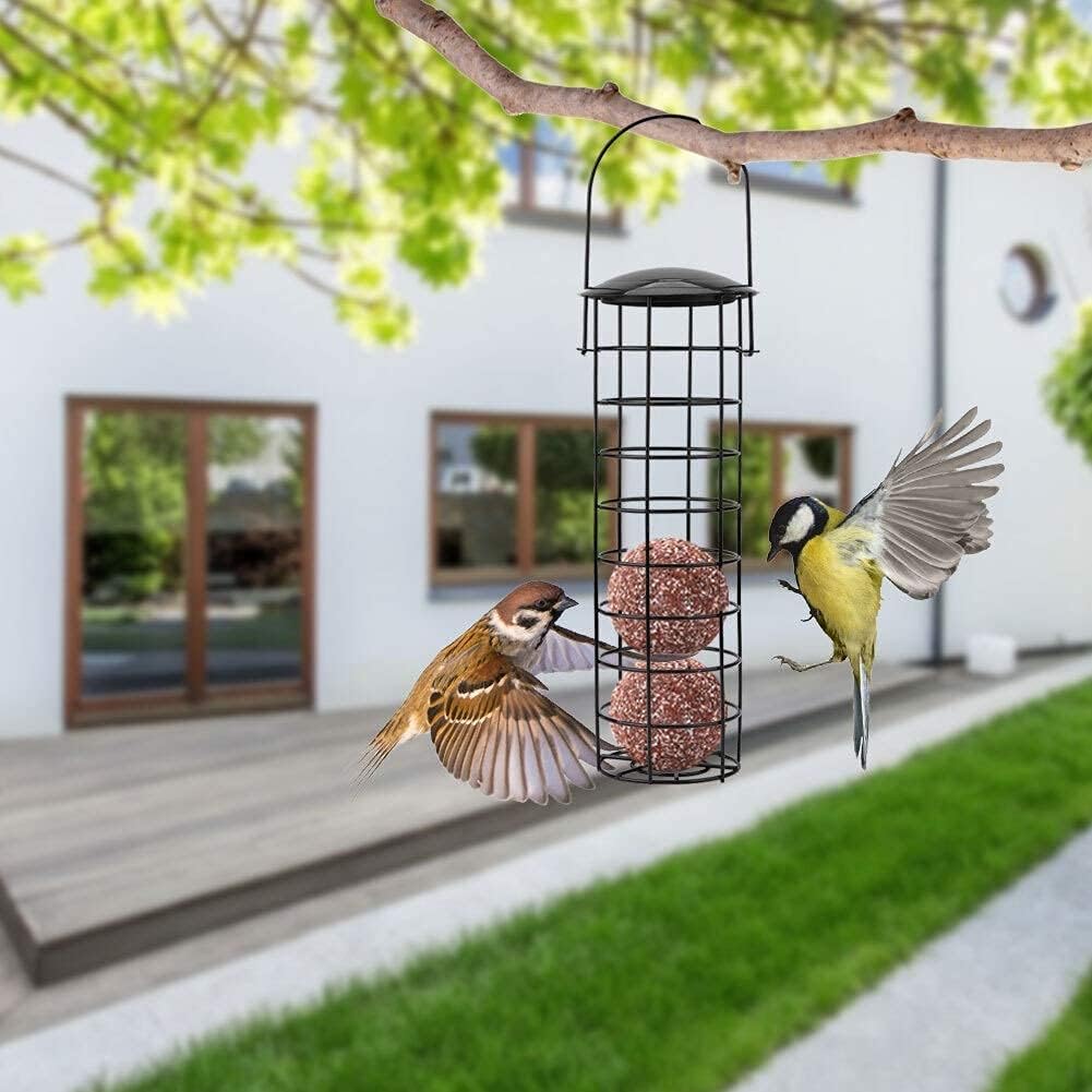 Thumbnail 4 de Bird Feeders Hanging set of 8 with mesh, tube and fat ball feeders plus bonus hooks and chain