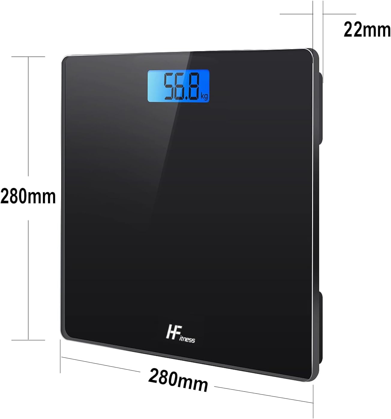 Thumbnail 2 de HomeFashion HFitness 28x28 Plattformwaage 180 kg