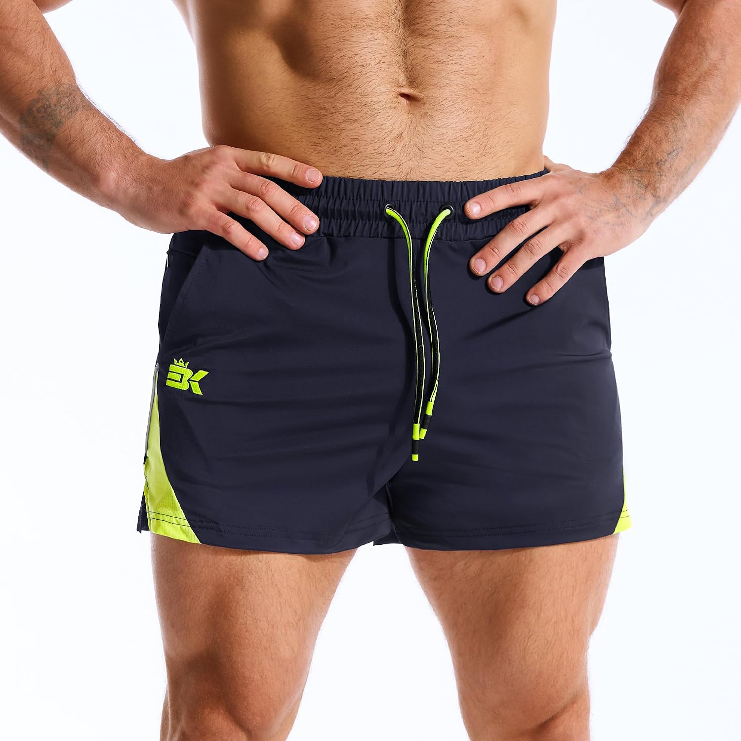 Thumbnail 6 de BROKIG LightArmor Gym Running Shorts for Men with Zip Pockets