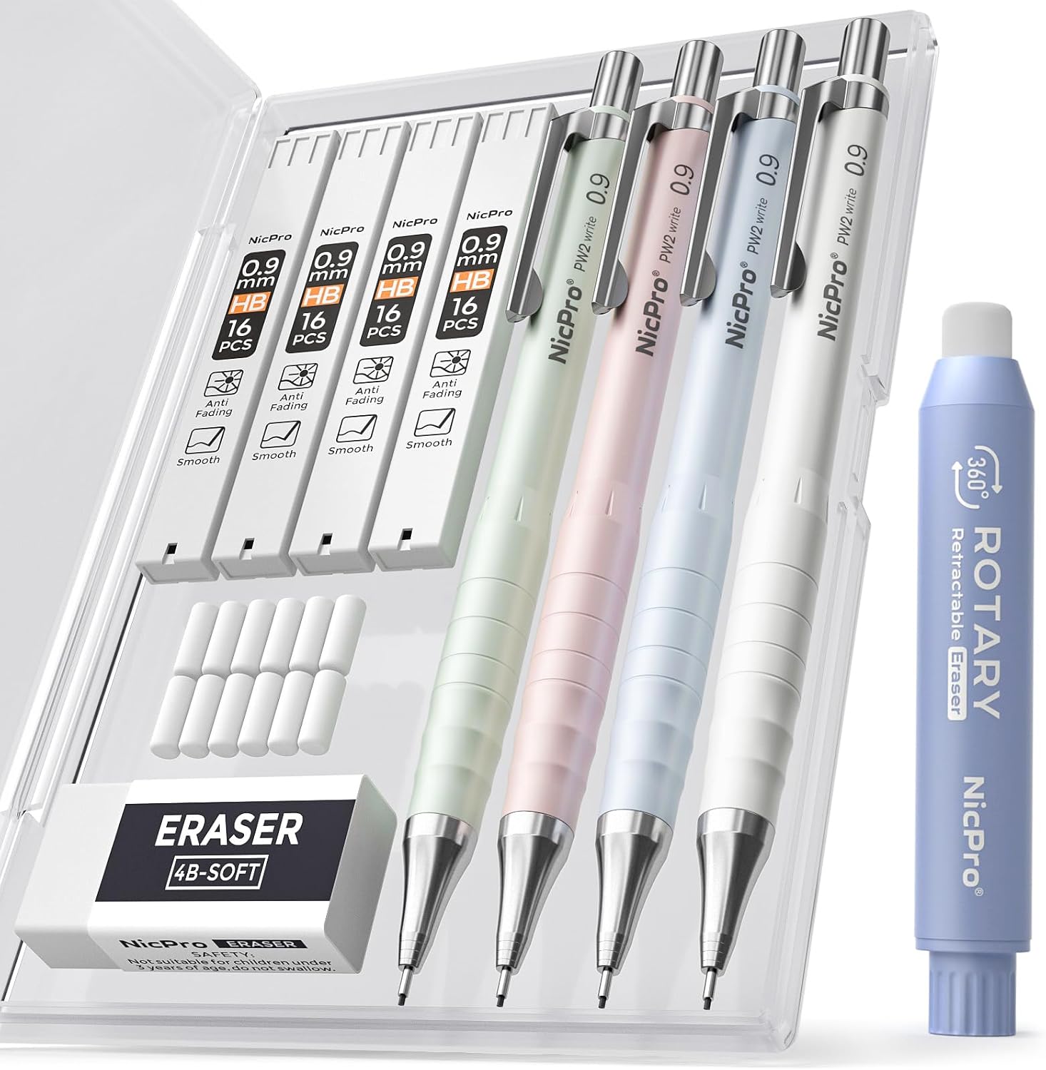 Detalle de Nicpro Mechanical Pencil Set 0.9mm