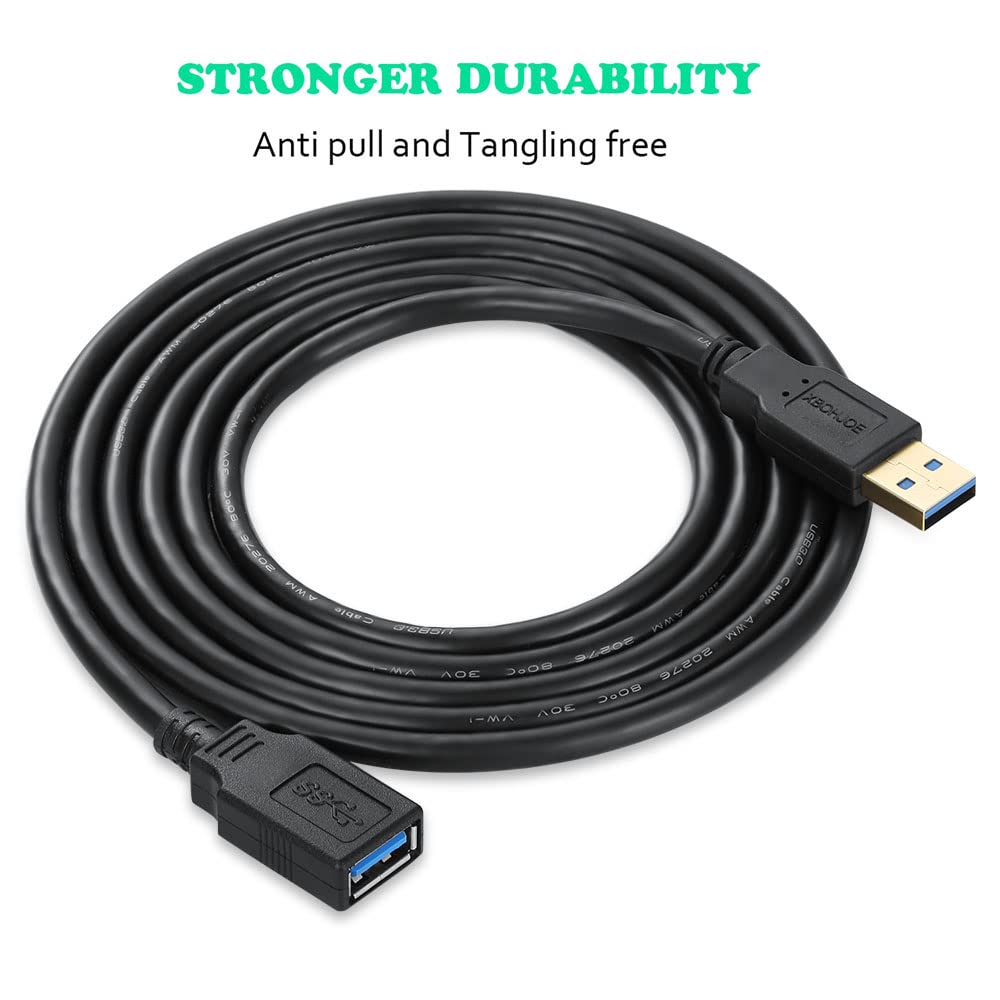 Thumbnail 6 de XBOHJOE USB 3.0 Extension Cable (3m) Type-A Male to Female, 5Gbps USB3 Extender Cord