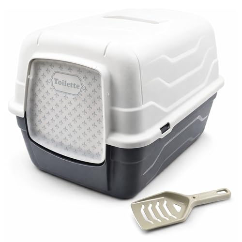 Detalle de Toilette per gatto Aimé Queen 905063: stile sobrio, funzionalità e odori controllati