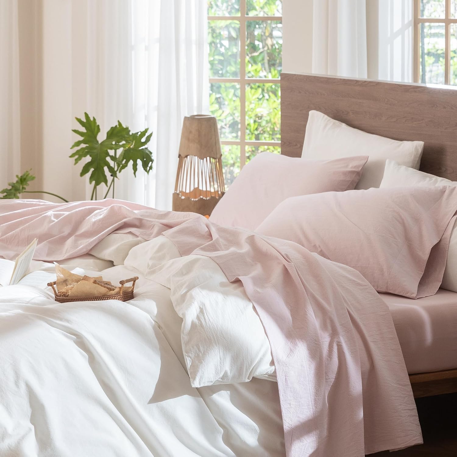 Detalle de MooMee Twin Sheet Set, 17 in Deep Pockets
