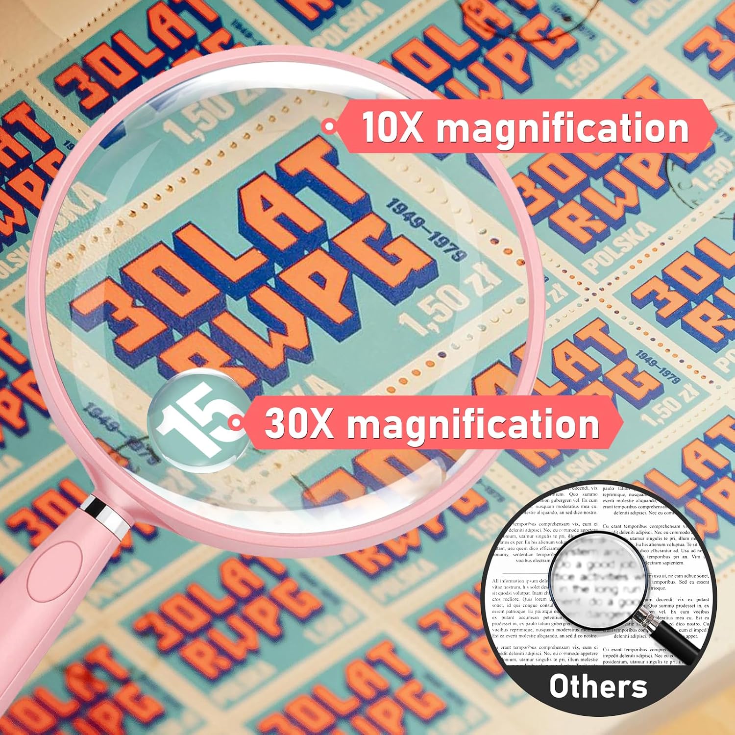 Detalle de Handheld Magnifying Glass, 90 mm Lens