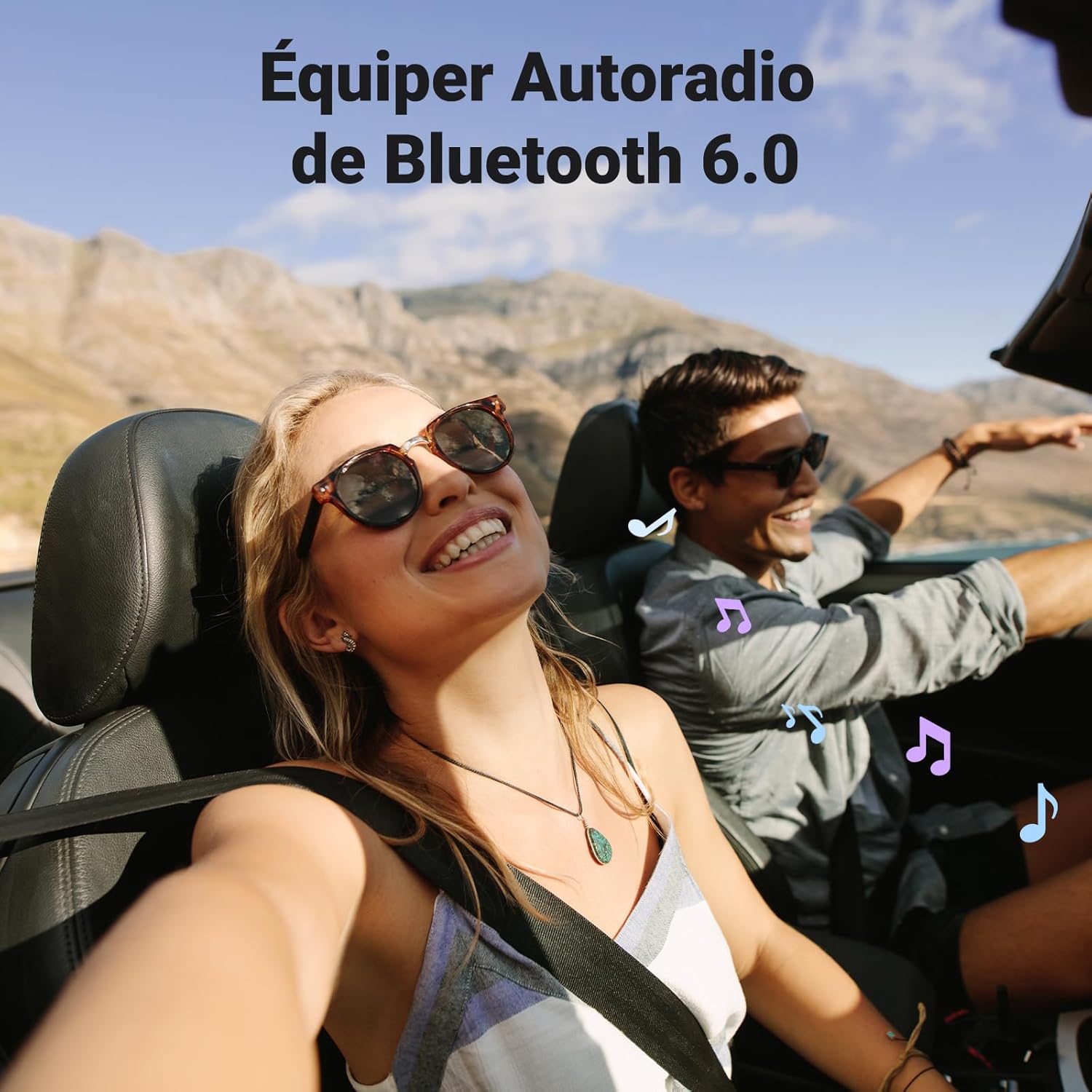 Thumbnail 3 de UGREEN Adaptateur Jack Bluetooth 6.0 pour voiture (récepteur Aux 3,5 mm + USB) avec appels mains libres, argenté