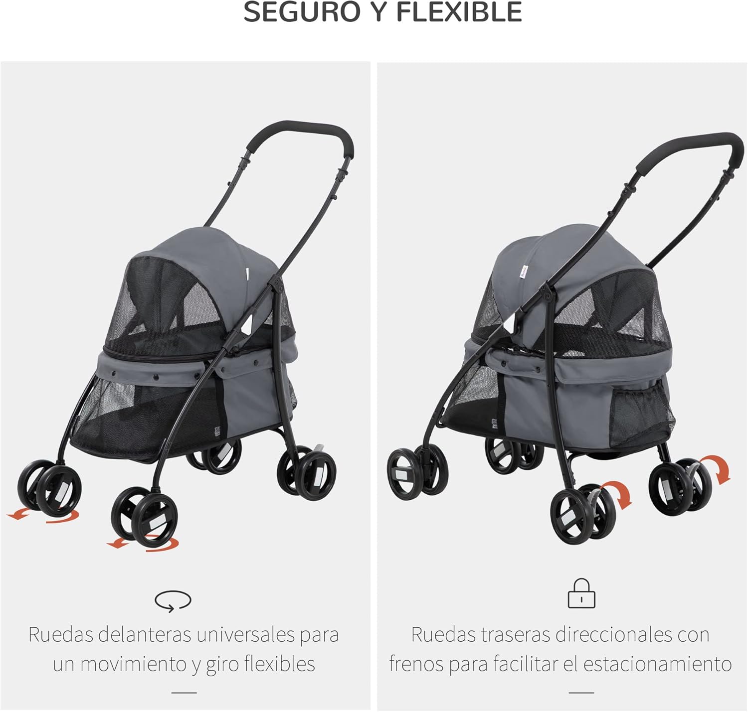 Thumbnail 4 de PawHut Carrito para Perros plegable 10 kg