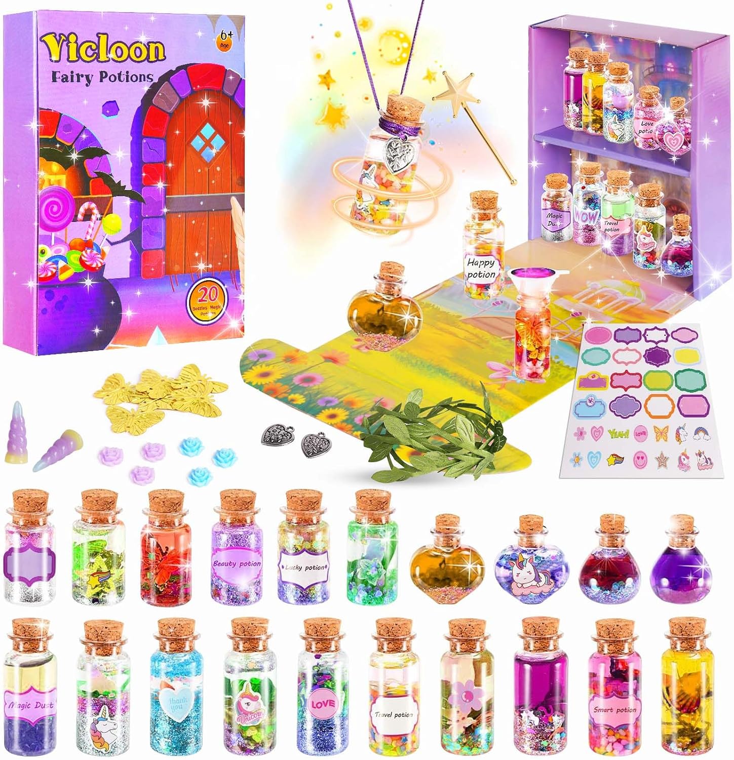 Vicloon Kit per Pozioni Fatate 20 pezzi