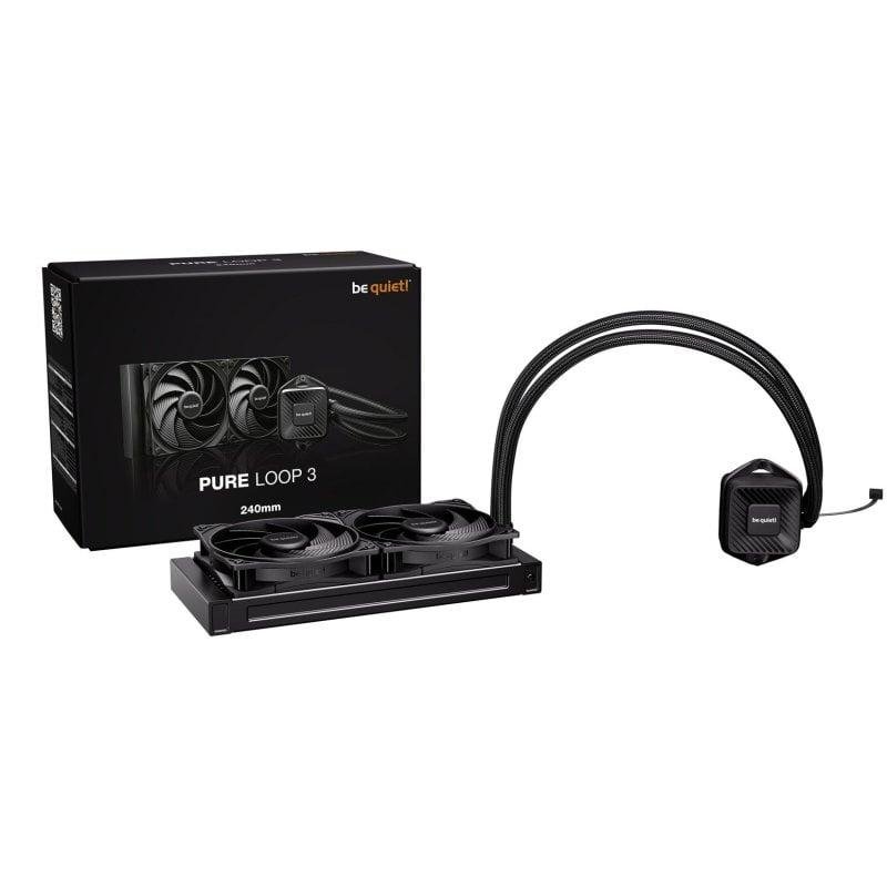 Detalle 2 de Be quiet! PURE LOOP 3 240mm: Refrigeración líquida AIO con 2 ventiladores sin LED