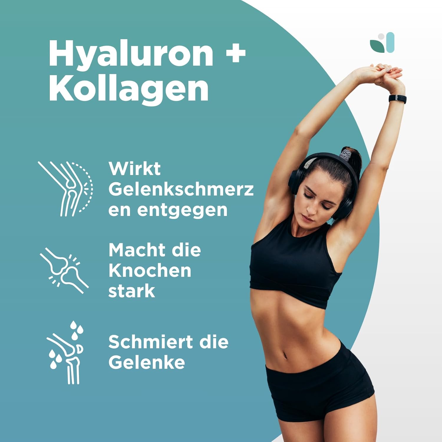 Detalle de Hyaluron Kollagen Komplex 200 Kapseln 💊