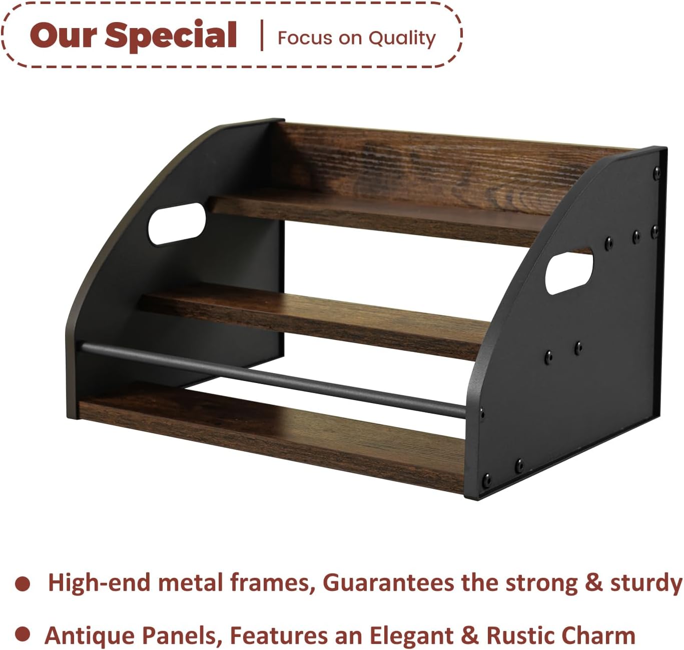 Thumbnail 5 de STAEVER 3-Tier Liquor Bottle Display Shelf 12-bottle