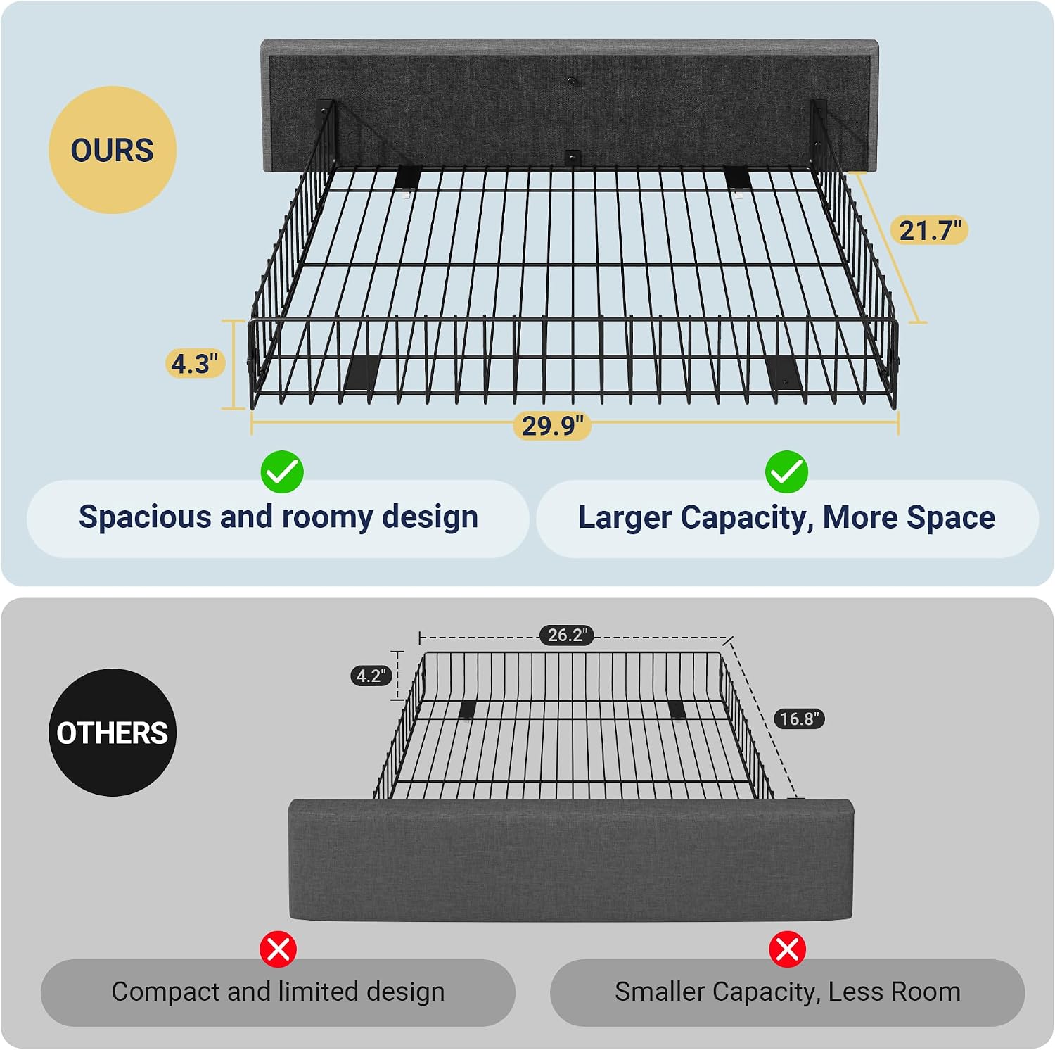 Thumbnail 6 de Allewie Full Storage Bed Frame with 4 Drawers