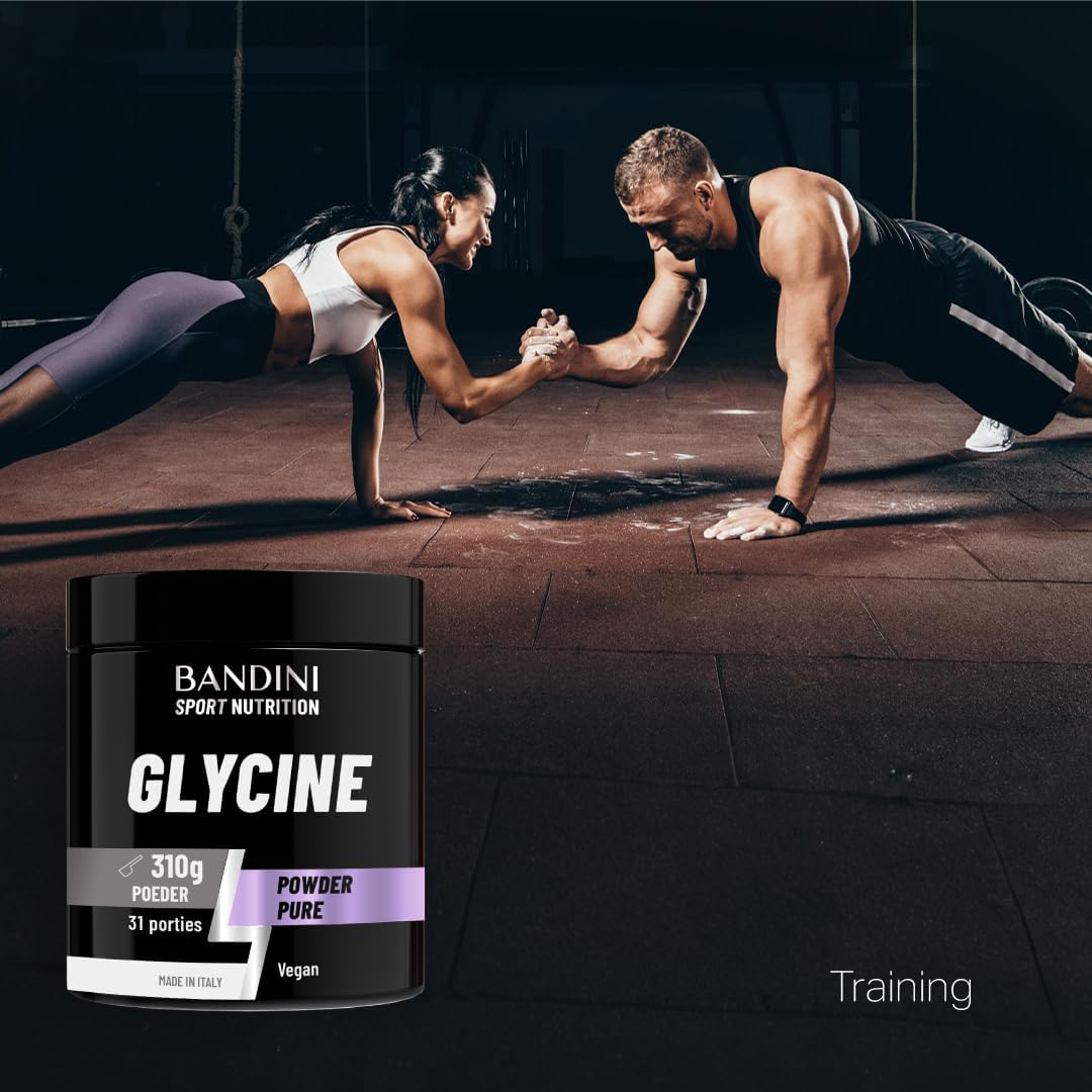 Detalle de BANDINI GLYCINE L-glycinepoeder 310 g, vegan en zonder toevoegingen
