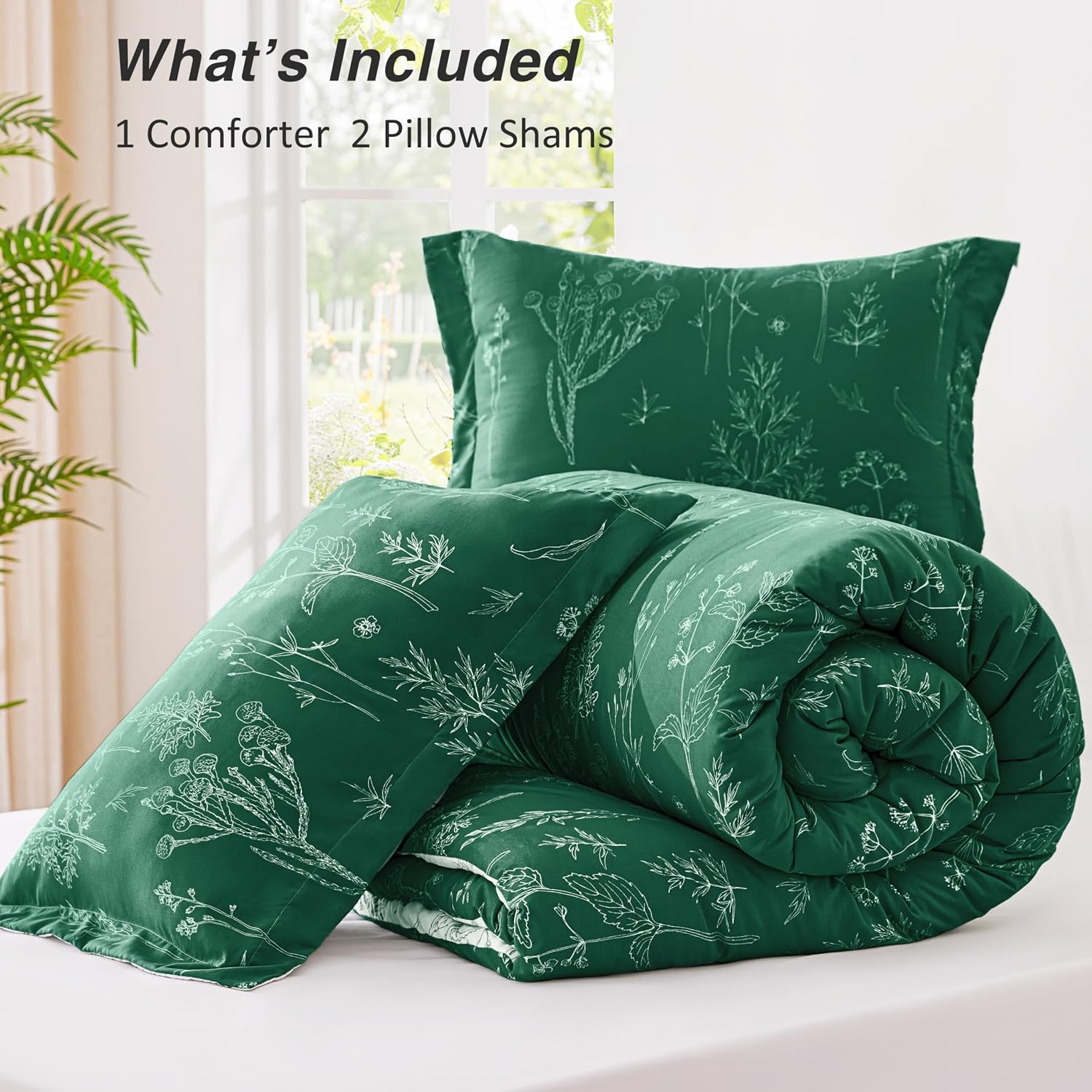 Thumbnail 6 de Love's cabin Floral Comforter Set Full