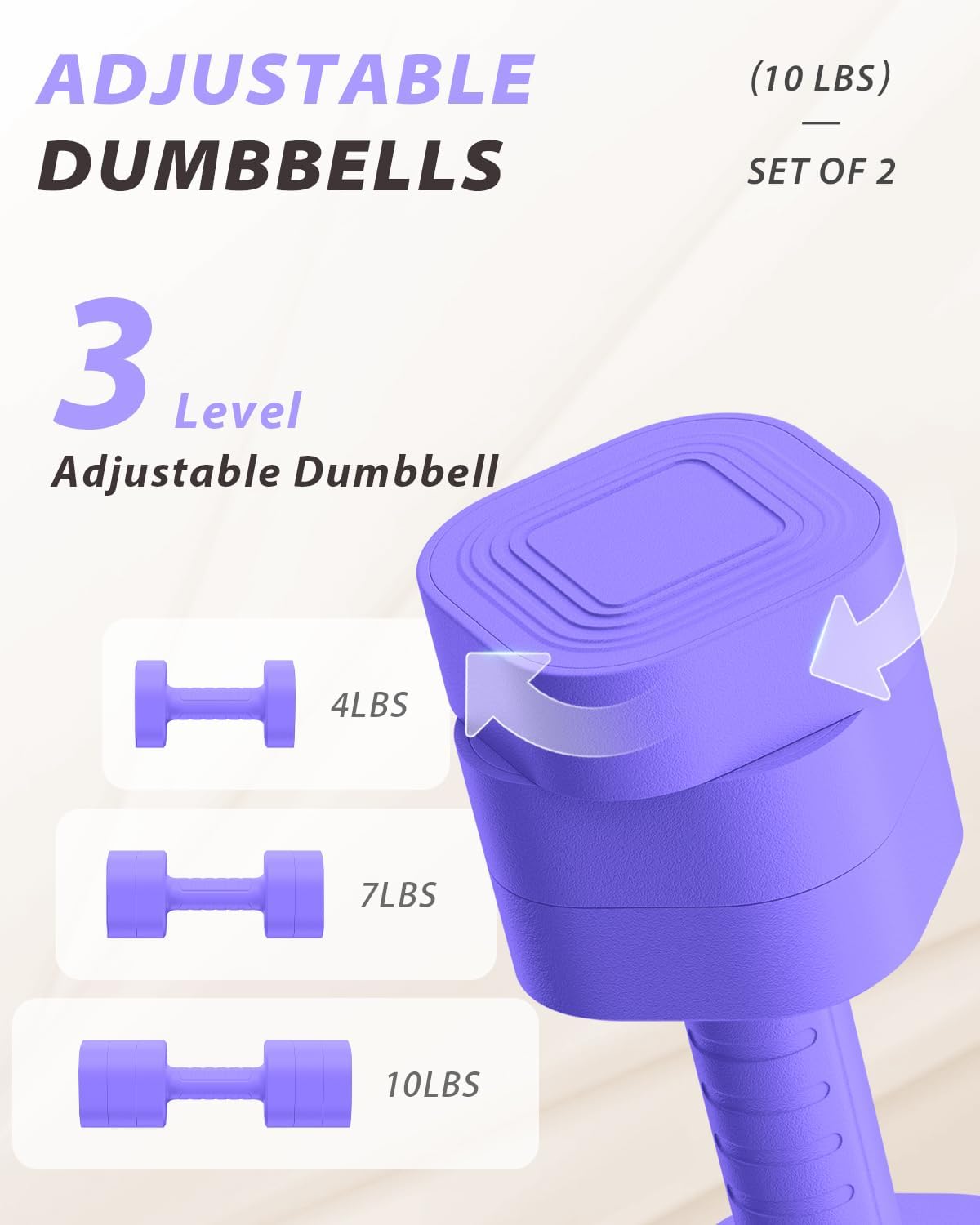 Detalle 2 de Ragebby Adjustable Dumbbell Set, ABS Plastic