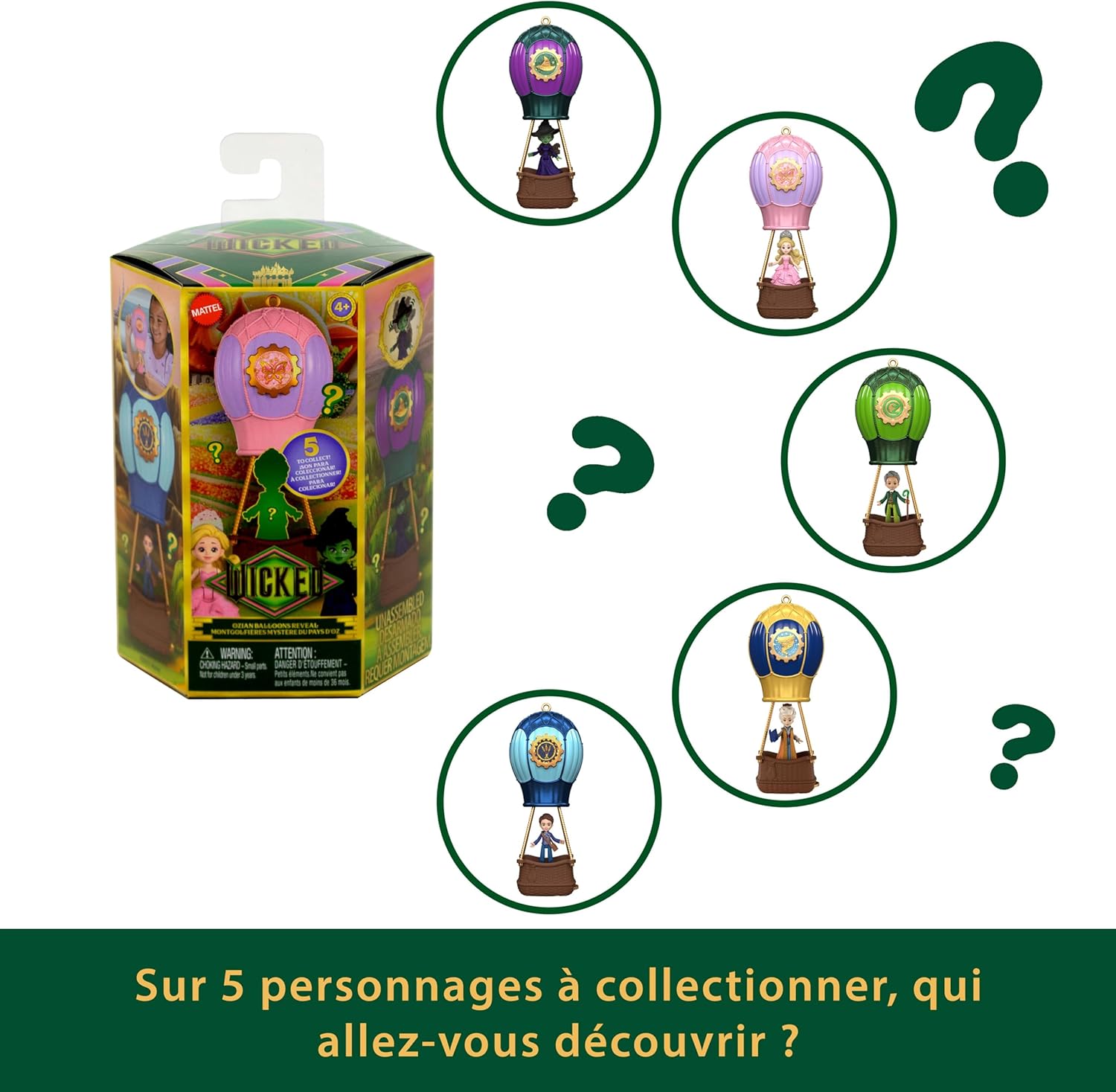 Thumbnail 2 de Mattel Universal Wicked Partie 2 Montgolfières Mystère du Pays d’Oz – Coffret surprise avec petite poupée et accessoire (JFM15)