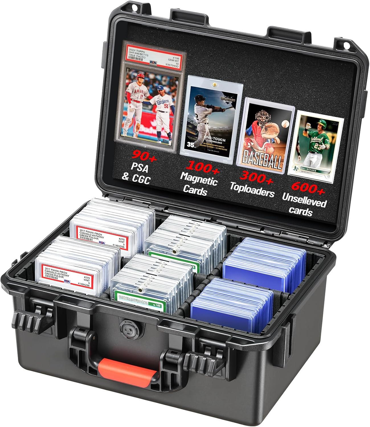 Thumbnail 6 de Graded Card Case Storage Box: 800+ Toploader Capacity for PSA/BGS/SGC Cards