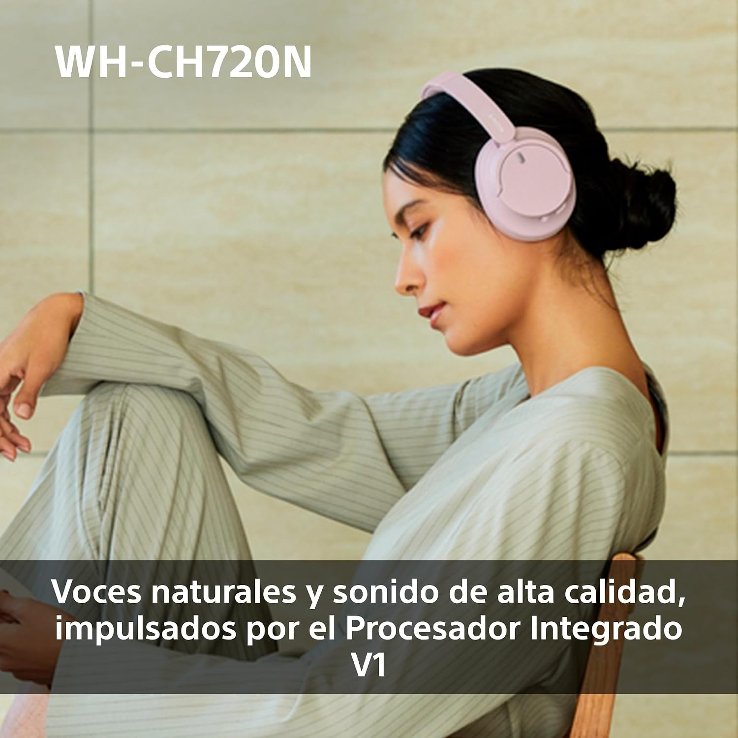 Detalle 2 de Sony WH-CH720N Auriculares Bluetooth Noise Cancelling, Hasta 50h
