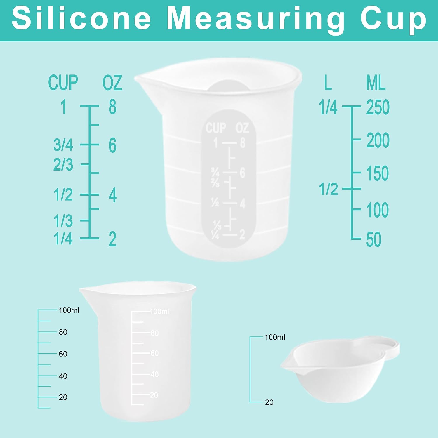 Detalle de Silicone Resin Mixing Cups 250 ml
